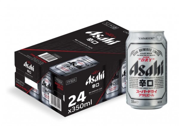 Asahi Super Dry Premium Beer DOSE Kiste 24 x 330 ml / 5 % Japan