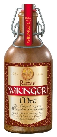 HONIG - MET Wikinger Rot mit Kirschsaft STEINGUTFLASCHE 50 cl / 6 % Deutschland