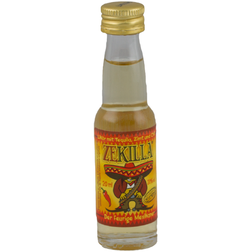 ZEKILLA Shot Likör mit Tequila, Zimt, Chilli 2 cl / 20 % Deutschland