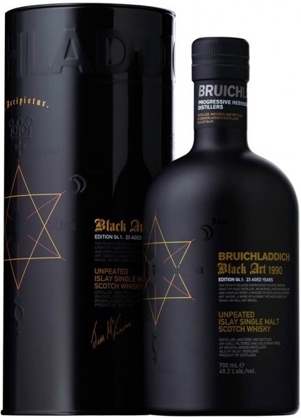 Bruichladdich Black Art 1990 Edition 04.1 - 23 Years Single Malt Scotch Whisky 70 cl / 49.2 % Schottland