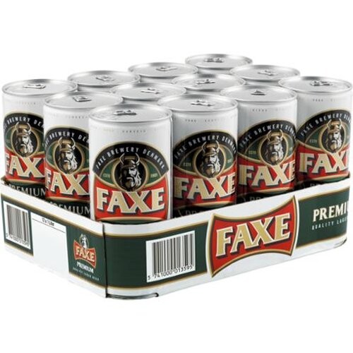 FAXE Premium Lager Kiste 12 x 1 Liter / 5 % Dänemark