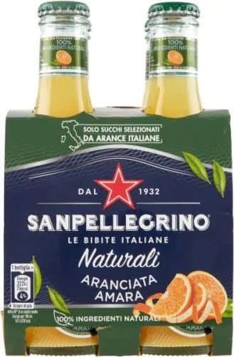 SanPellegrino L'Amara GLAS Kiste 24 x 200 ml Italien