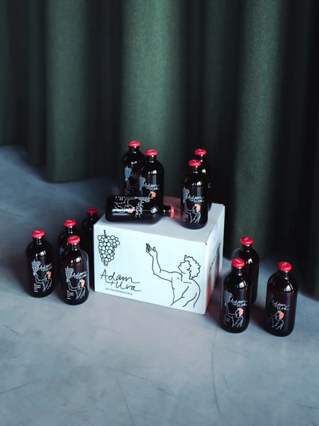 ADAM+UVA Bio Traubenschorle – ROT ohne Alkohol Kiste 24 x 330 ml Schweiz