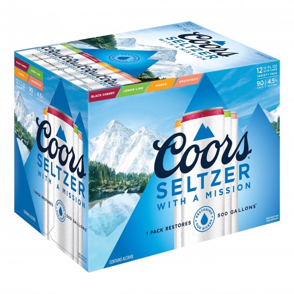 COORS Hard Seltzer Variety Pack 24 x 355 ml / 4.5 % USA