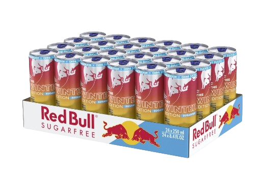 Red Bull Winter 25 Edition SUGARFREE Fuji Apfel & Ingwer Energy Drink Kiste 24 x 250 ml Schweiz