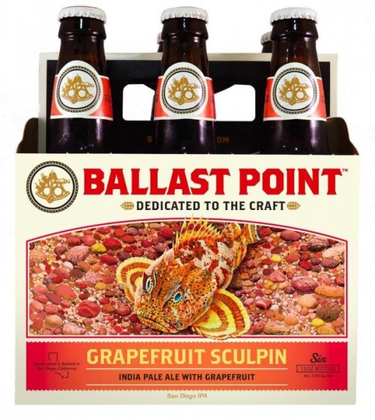 Ballast Point SCULPIN GRAPEFRUIT IPA Kiste 24 x 355 ml / 7 % USA