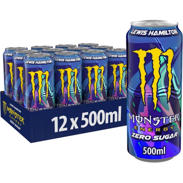 MONSTER Energy LEWIS HAMILTON ZERO Kiste 12 x 500 ml UK