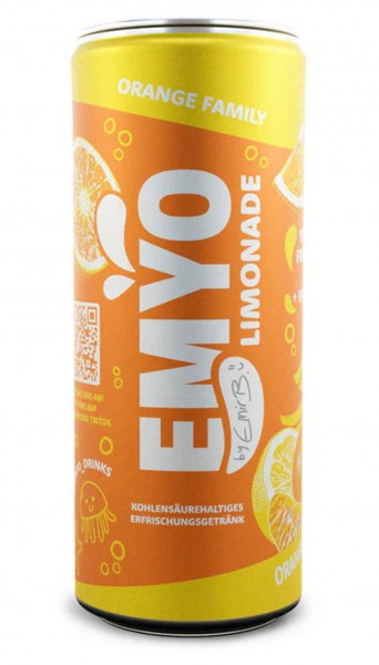 EMYO Limonade ORANGE FAMILY 330 ml by TikTok-Star Emir Bayrak