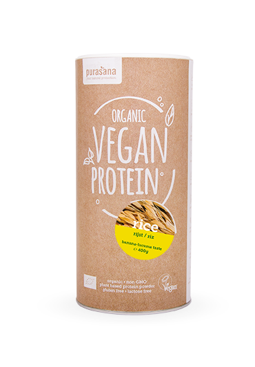 Purasana Vegan protein RICE - REIS NATURAL 80% 400 Gramm BIO