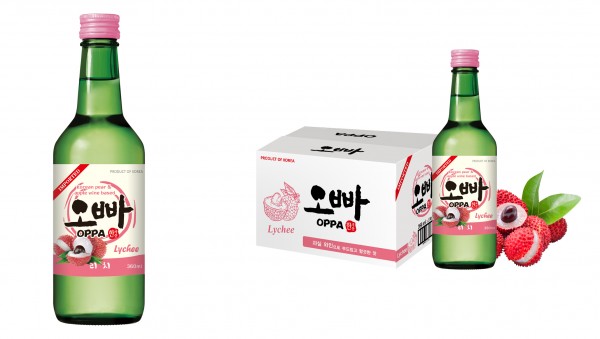 OPPA SOJU Lychee Flavour Kiste 20 x 360 ml / 12 % Korea