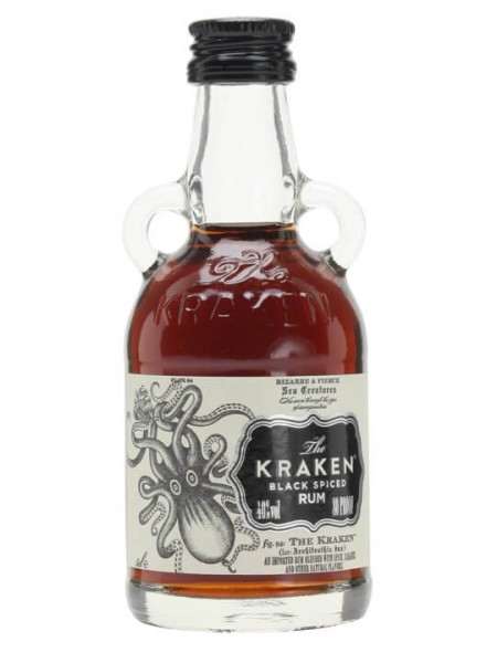 The KRAKEN MINIFLASCHE Black Spiced Rum 5 cl / 40 % USA