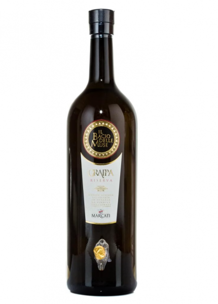 MARCATI Grappa Riserva Il Bacio delle Muse mit Zapfhahn 5 Liter / 40 % Italien