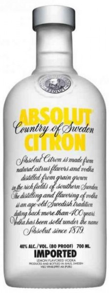 Absolut Vodka CITRON 70 cl / 40 % Schweden