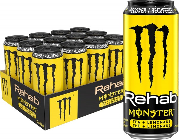 MONSTER Energy RECOVER Lemonade Kiste 12 x 458 ml UK