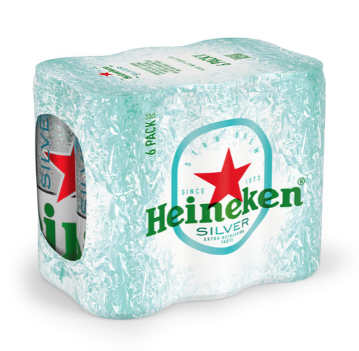 Heineken SILVER Bier Dose Kiste 24 x 330 ml / 4 % Holland