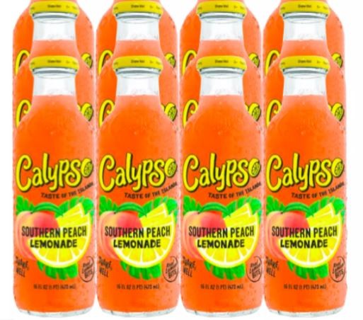 CALYPSO Southern Peach Lemonade Kiste 12 x 591 ml USA