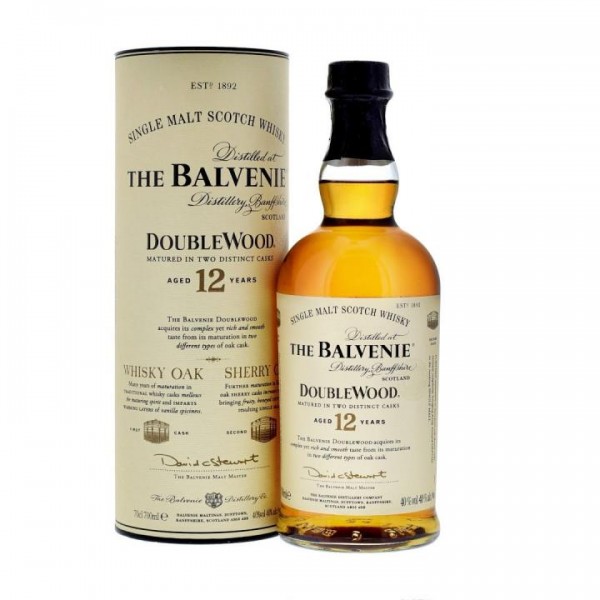 The BALVENIE 12 Years Double Wood Highland Single Malt Whisk 70 cl / 40 % Schottland