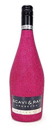 SCAVI & RAY Prosecco Frizzante Bling Bling Glitzer Pink 75 cl / 11 % Italien