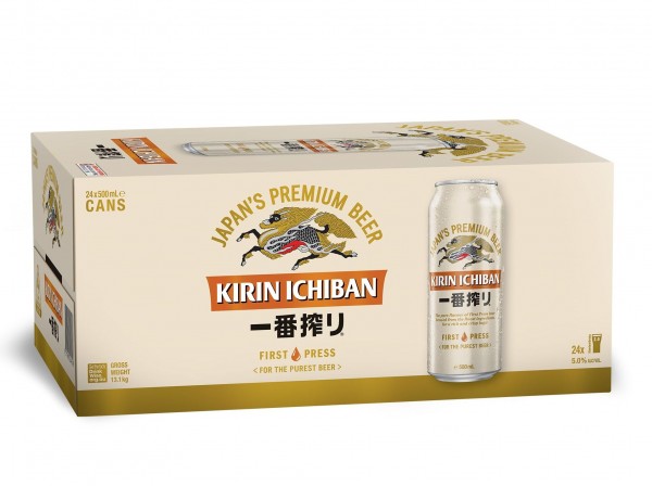KIRIN ICHIBAN Premium Beer DOSE Kiste 24 x 500 ml / 5 % Japan