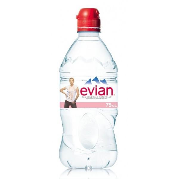 Evian SPORT mit Sportverschluss 24 x 750 ml Frankreich