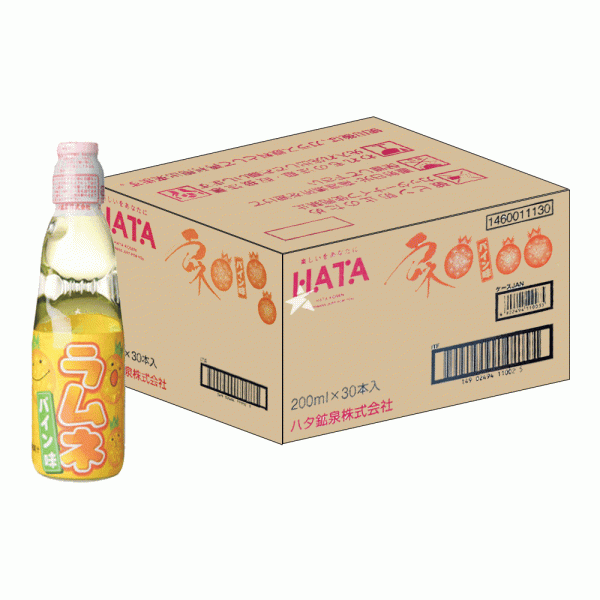 Hata RAMUNE Drink PINEAPPLE Kiste 30 x 200 ml Japan