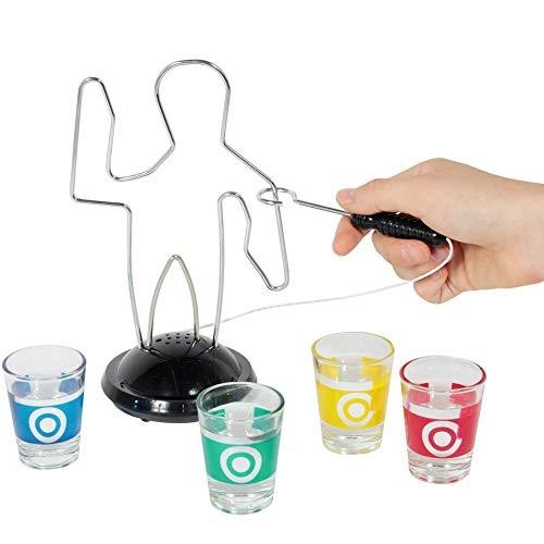 Drinking game BUZZ MAN skill game with 4 glasses by WAHOU