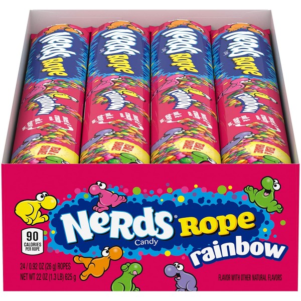 NERDS ROPE Rainbow Box 24 x 26 gram USA