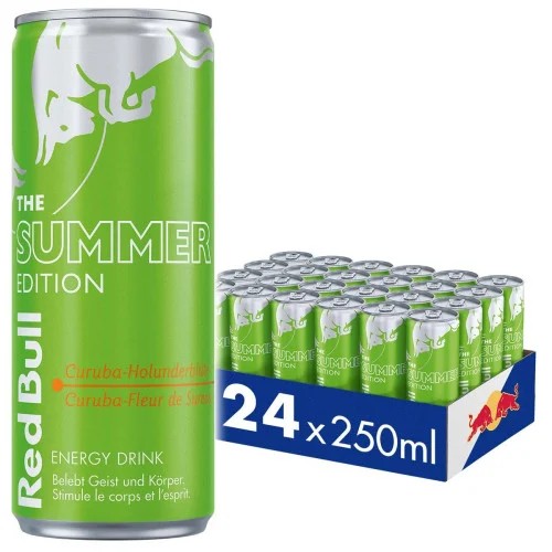 Red Bull SUMMER Edition 2024 Curuba - Holunderblüte Energy Drink Kiste 24 x 250 ml Schweiz