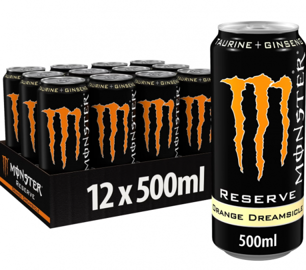 MONSTER Energy RESERVE Orange Dreamsicle Kiste 12 x 500 ml UK