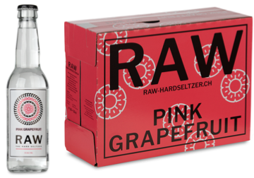 RAW Hard Seltzer PINK GRAPEFRUIT Kiste 20 x 330 ml / 5 % Schweiz