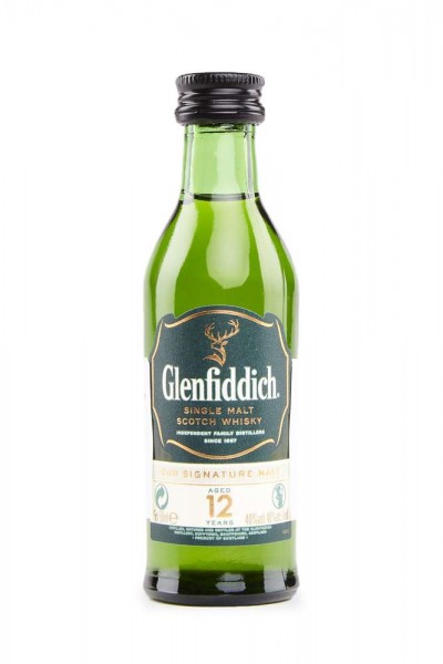 Glenfiddich 12 Single Malt Scotch Whisky MINIATURE 5 cl / 40 % Schottland