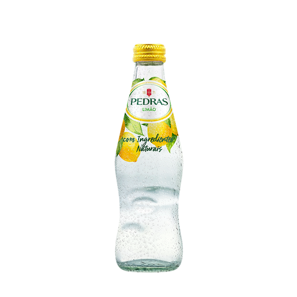 Pedras Mineralwasser mit LEMON Geschmack Glasflasche 250 ml Portugal