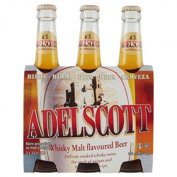 ADELSCOTT Whisky Malt flavoured Beer Kiste 24 x 330 ml / 5.8 % Frankreich