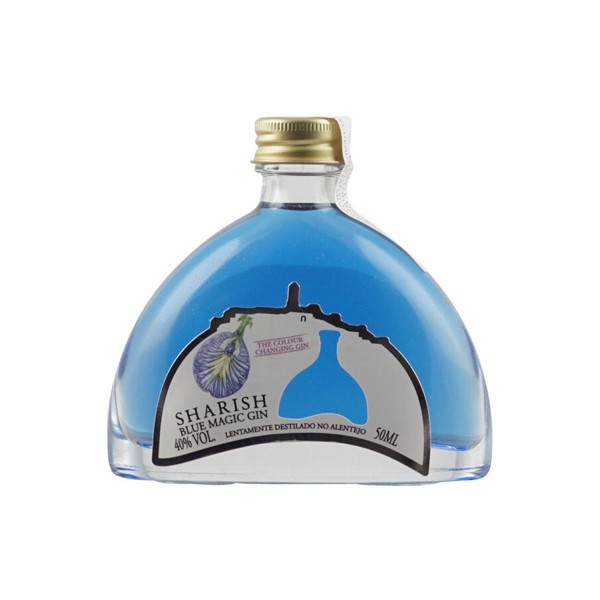 SHARISH MINIATURE Blue Magic Gin 5 cl / 40 % Portugal