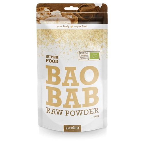 Purasana Superfood BAOBAB Raw Powder BIO 200 Gramm Senegal
