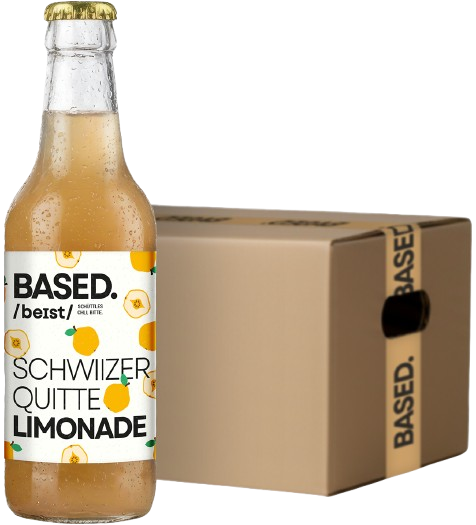 BASED. Schwiizer Quitte Lemonade Kiste 24 x 330 ml Schweiz
