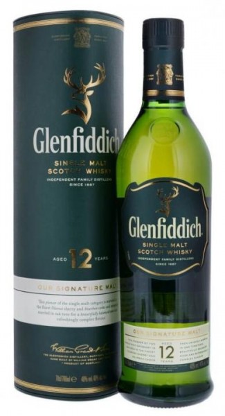 Glenfiddich 12 Single Malt Scotch Whisky 70 cl / 40 % Schottland