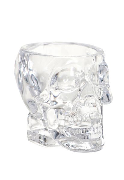 Crystal Head Shotglas aus PLASTIK neue Grösse nur 2.5 cl Inhalt