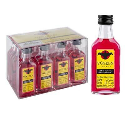 VÖGELN Shot Himbeere - Grenadine Likör Box 20 x 2 cl / 16 % Deutschland