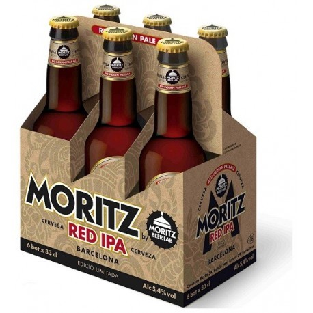 Moritz RED IPA Bier Kiste 24 x 330 ml / 5.4 % Spanien