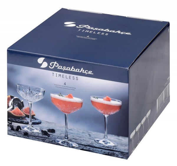 Pasabache Timeless COUPE Glas - Champagnerschale 255 ml Set of 4