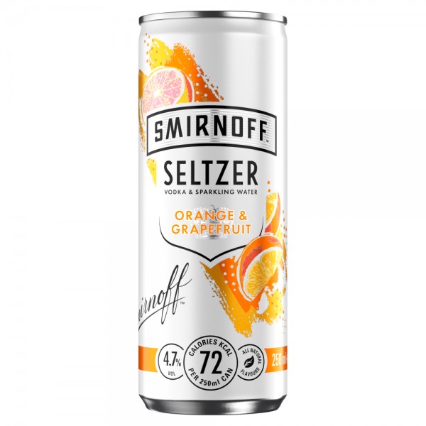 Smirnoff Hard SELTZER Orange & Grapefruit 250 ml / 4.7 % Italien