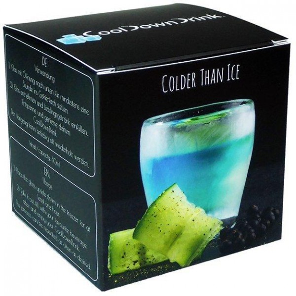 CoolDownDrink Glass SMALL 80 ml Content Handmade Switzerland