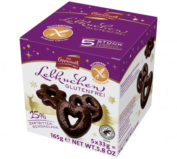 Coppenrath Lebkuchen Glutenfrei 5 x 33 Gramm Deutschland