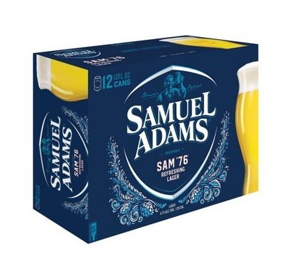 SAMUEL ADAMS SAM 76 Refreshing Lager Dose Kiste 24 x 355 ml / 4.7 % USA