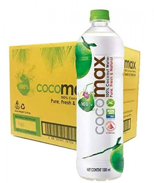 cocomax 100 % Reines Kokoswasser KISTE 12 x 1000 ml Thailand