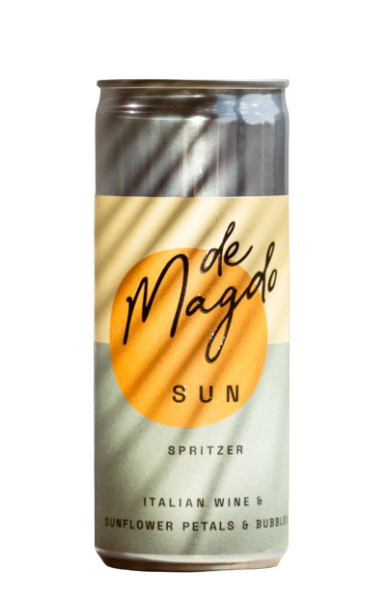 DeMagdo SUN SPRITZER from Italian Wine & SONNENBLUMEN BLÄTTER 250 ml / 5 % Italien