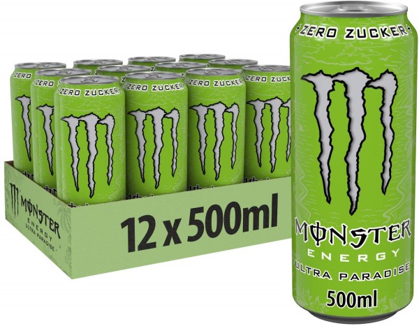 MONSTER Energy ULTRA PARADISE Zero Kiste 12 x 500 ml UK