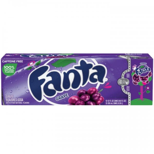 Fanta Grape UVA Case 24 x 355 ml USA