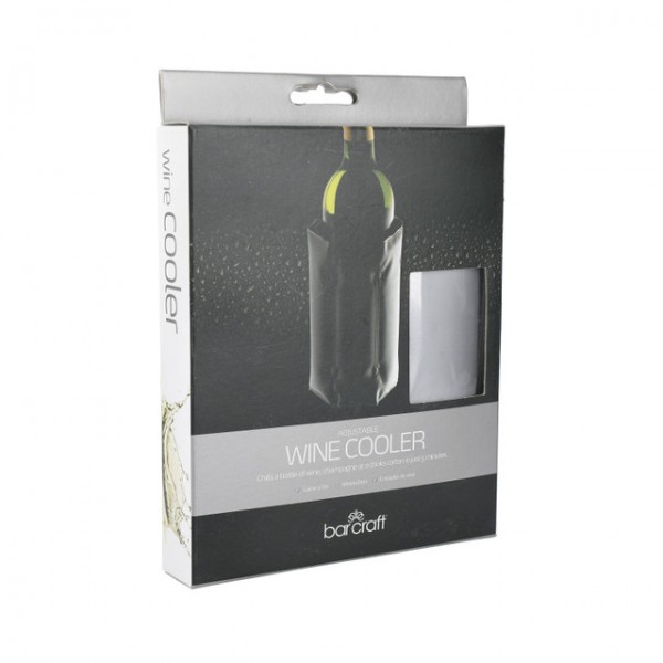 BarCraft Wrap Around Silver Wine Cooler by BarCraft